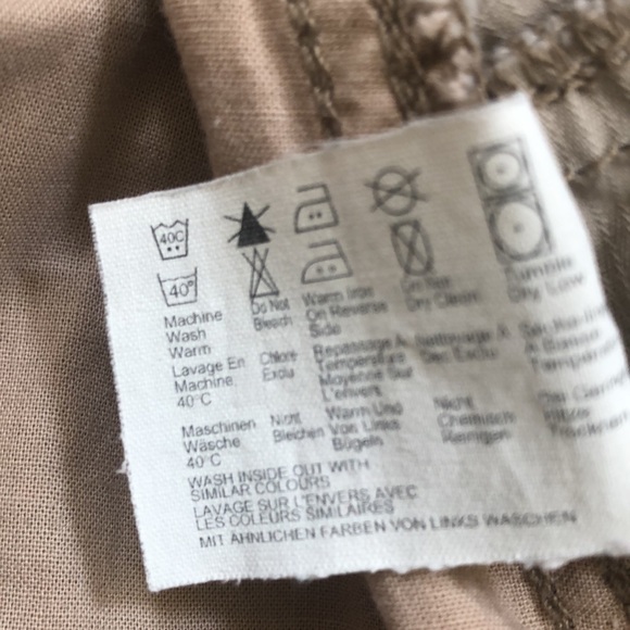 ESPRIT cargo utility skirt beige tan Size 6 - Picture 12 of 16